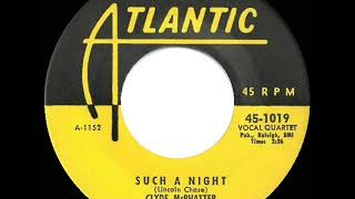 Music video thumbnail preview for 1st RECORDING OF: Such A Night - Drifters (1954--featuring Clyde McPhatter) (#2 R\u0026B hit) by The Drifters