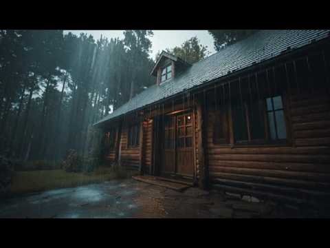 Goodbye Stress & Insomnia With Healing Piano Music and rain in the countryside house