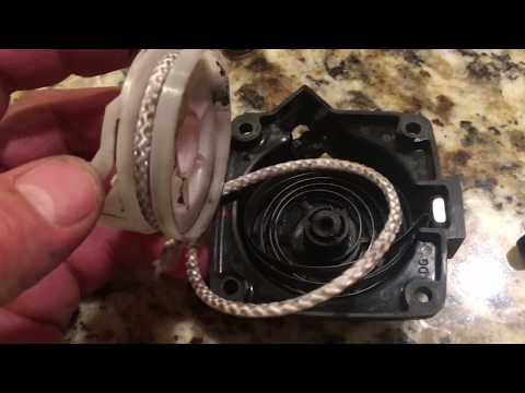 Andy’s DIY: How to rewind starter cord spring and replace starter cord on a Hitachi blower