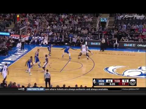 Karl-Anthony Town Posterizes Jonas Valanciunas | Timberwolves vs Raptors | 2016-17 NBA