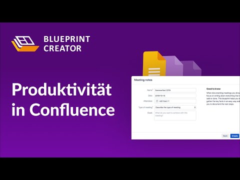 Webinar: Produktivität in Confluence (Blueprints)