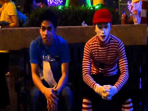 Jhefrie Caguimbal and Mime Artist from Eastwood