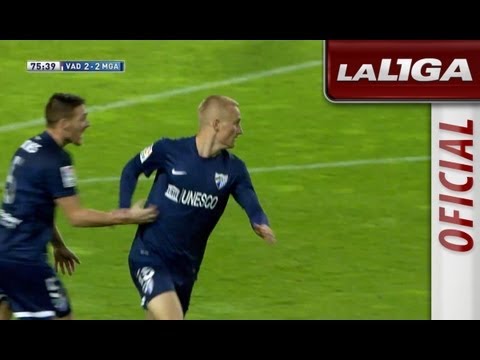 Golazo de Pawlowski (2-2) en el Real Valladolid - Málaga CF