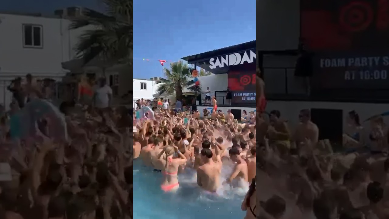 festa na piscina