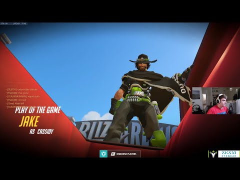 POTG! JAKE MCCREE - CASSIDY GAMEPLAY OVERWACTH SEASON 32 TOP 500