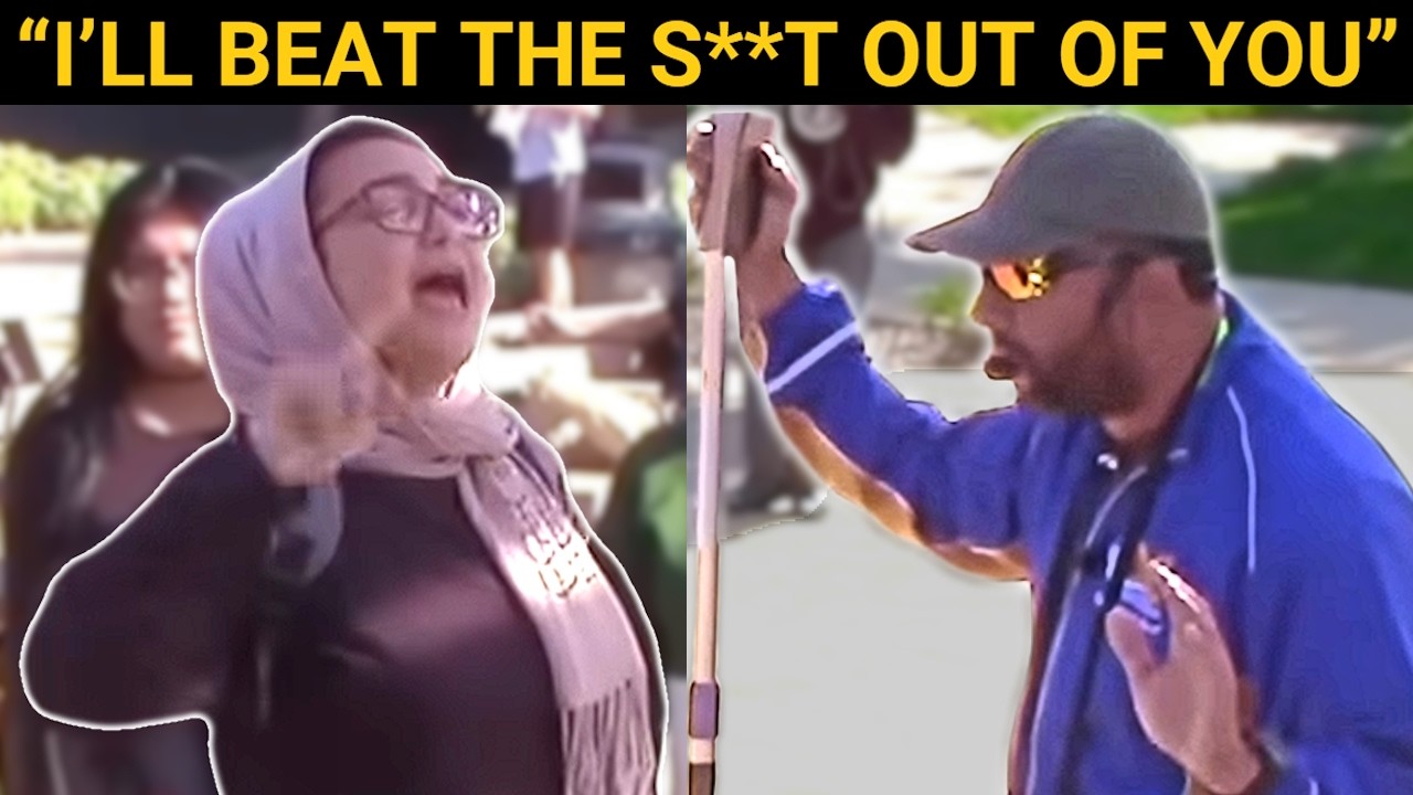 Muslim Threatens Street Preacher, Then THIS Happens