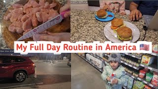 A day in my life as a Mom of 2 in America | My 9:00am - 8:00pm Morning to Evening Routine  #vlog