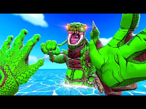 FIGHTING WhackyCast as a Kaiju - Block Buster VR