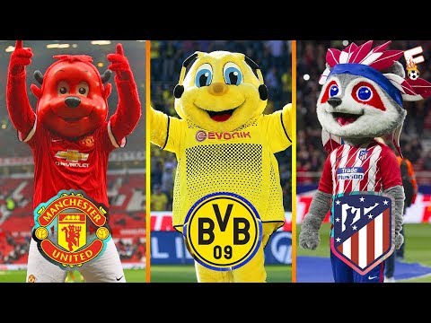 Best 25 Famous Football Club Mascots ⚽ Football Mascot ⚽ Footchampion Video