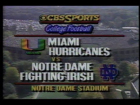 Miami vs. Notre Dame 1988 Intro