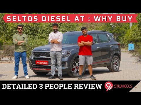 2022 Kia Seltos Diesel Automatic Review with 3 people || Pros and Cons || Short Term Experience