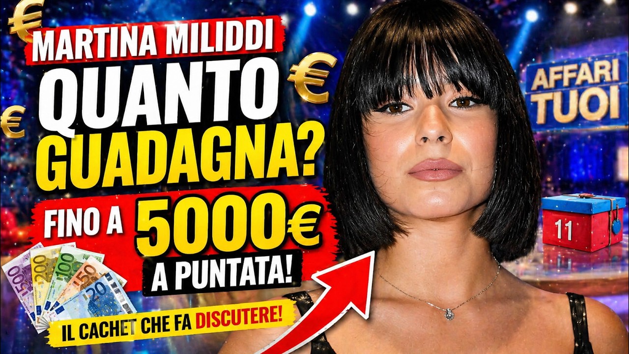 🌟📺 MARTINA MILIDDI SEMPRE PIÙ PROTAGONISTA IN TV: SPUNTANO LE INDISCREZIONI SUL PRESUNTO CACHE T DI AFFARI TUOI
