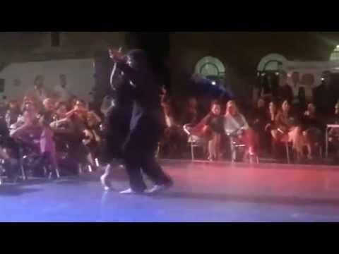  Corina de la Rosa  and  Julio Balmaceda  are  dancing  to  "  La Milonga Que Faltaba  "  by  Edgardo Donato  at  Bailan al Todi Tango Festival  in  2014
