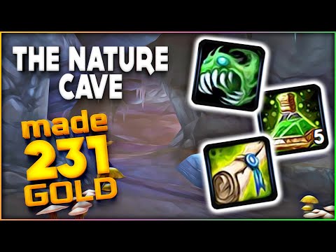 Classic WoW - The Nature Cave - Made 231 Gold - 1 Hour with Frostadamus