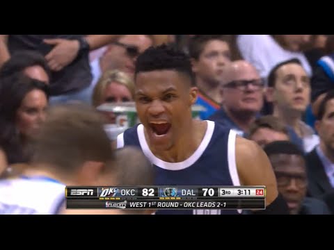 Russell-Westbrook Full Highlights 2016 04 24 vs MAVERICKS  25 pts   15 ast
