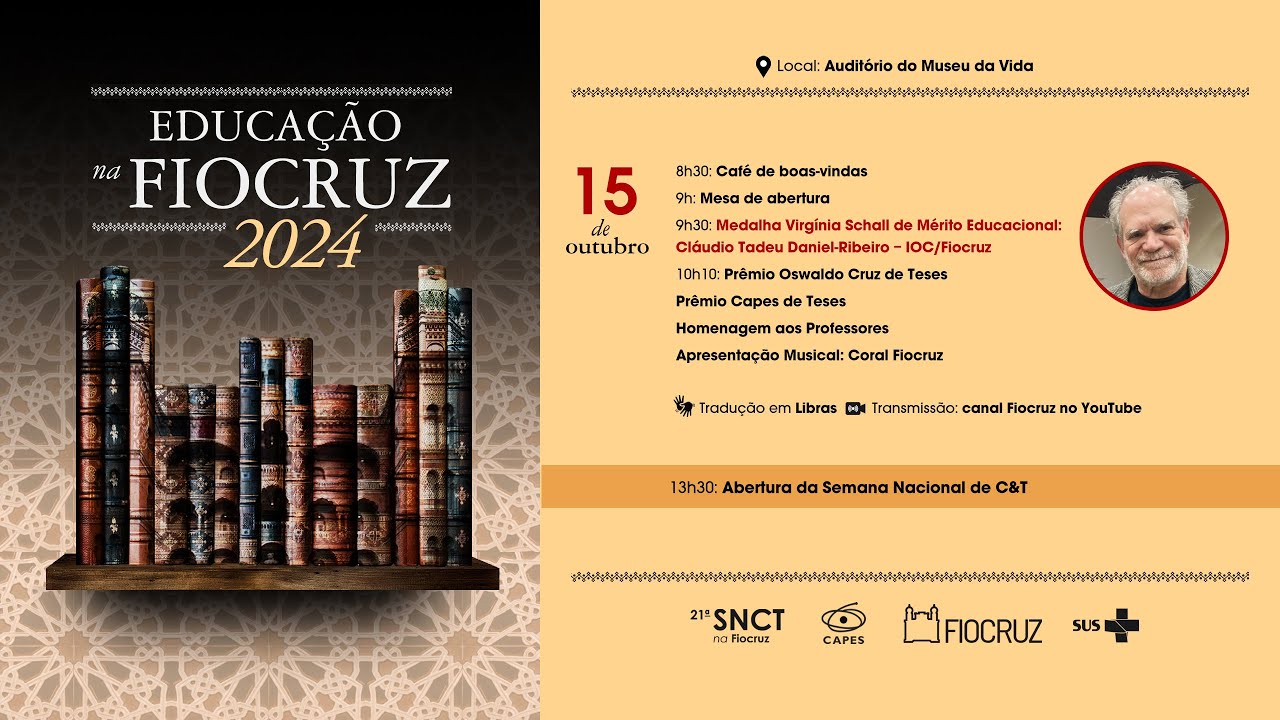 Entrega da Medalha Virgínia Schall de Mérito Educacional e do Prêmio Oswaldo Cruz de Teses