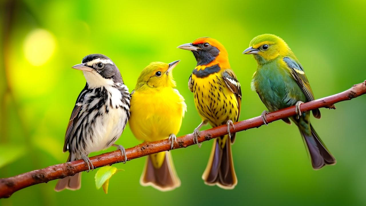 Relaxing Bird Sounds 4K~ Birds Singing Heal Stress, Anxiety And Depression, Heal The Mind