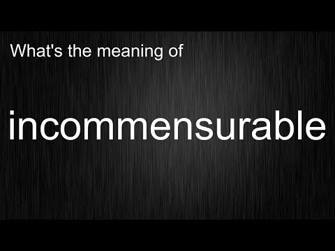 No Sweat English Pronunciation! incommensurable Word Meaning and Pronunciation Lesson Overview!