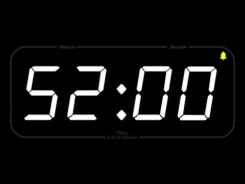 52 MINUTE - TIMER & ALARM - 1080p - COUNTDOWN