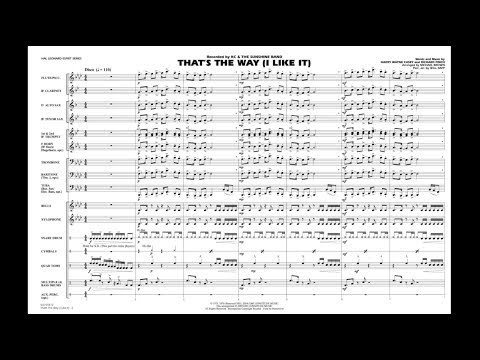 That's the Way (I Like It) arranged by Michael Brown
