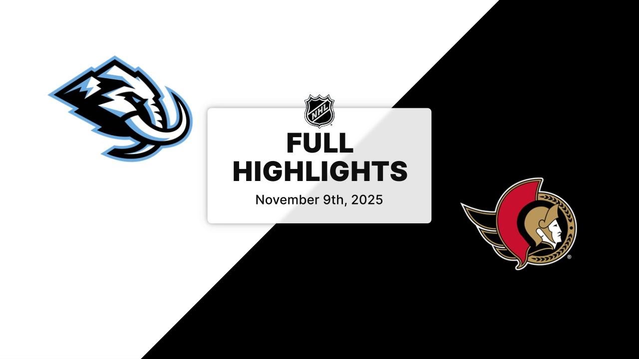 NHL Highlights | Mammoth vs. Senators | November 09, 2025