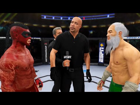Red Ninja vs. Old Bruce Lee - EA sports UFC 4