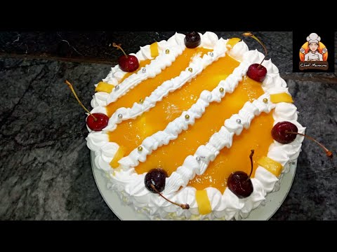 Fresh Cream Cake | Mango Cake |Easy Recipe without Oven