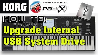 KORG Pa3X Keyboard Internal System Drive Upgrade
