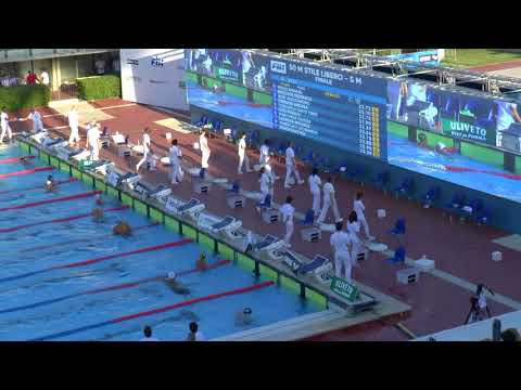 50 m Stile Libero - FINALE Senior Maschi Roma Agosto 2018