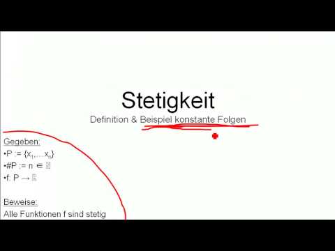 Mathe: Stetigkeit 1: Formelhaft & konstante Folge
