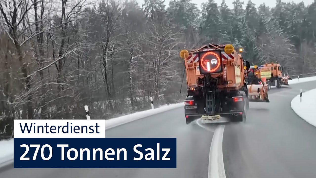 Unterwegs mit dem Winterdienst in Franken | BR24