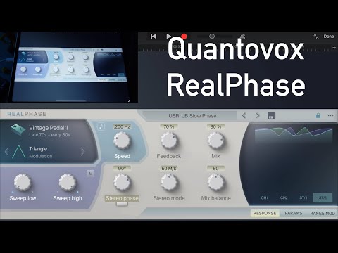 Quantovox RealPhase: A Deep Phaser AUv3 Demo on Mellotron and Bass