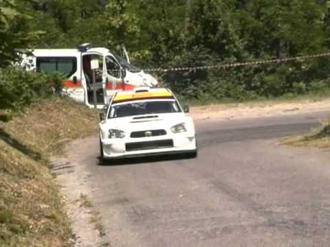 Subaru wrc test Sarrazin