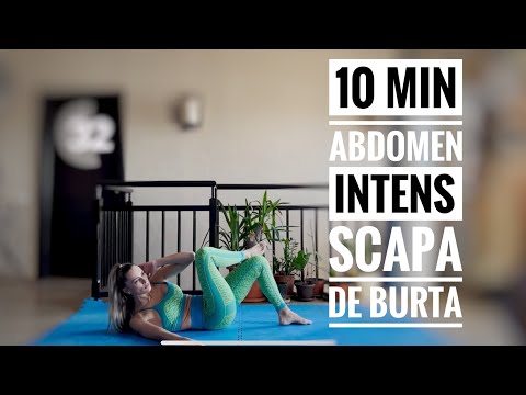 10 min Abdomen INTENS | Scapa de grasime | Abdomen plat | Nu necesita echipament