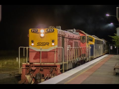 SSR's Combined rake on 9196 with P17, B80, S312, S317 & T363 between Dunolly and Warrenheip- 6/2/23