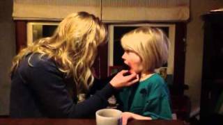 Aunt Caitlyn pulls violet's tooth out