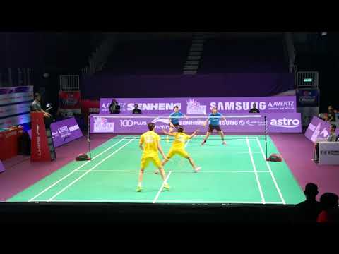 SS PURPLE LEAGUE 2017/18 ONG YEW SIN/LEE HYO JUNG vs CHEN TANG JIE/DEVI TIKA PERMATASARI 1st set
