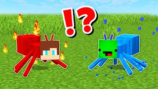 JJ and Mikey in ELEMENTAL ANTS CHALLENGE in Minecraft / Maizen Minecraft