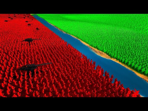 NEW Artillery vs 1 MILLION American WW2 Soldiers Trench Battle! | UEBS 2