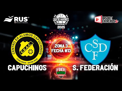 FBER – LIGA MAYORES MASCULINO – CAPUCHINOS  Vs S. FEDERACION