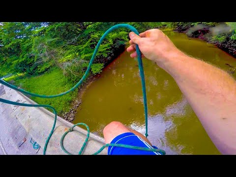 Magnet Fishing Under An Old Bridge