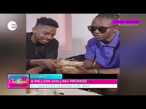 A million shilling promise - Eric Omondi fulfills his promise to Mr Seed [VIDEO]