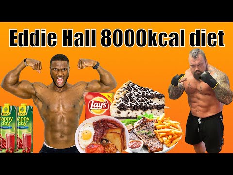 Ich esse 1 Tag lang wie EDDIE HALL - Stärkster Mann der Welt (8.000 Kalorien 😱)