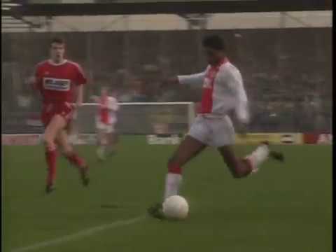 Goal! Bryan Roy. 04.02.1990. Ajax - FC Twente