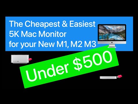 Less than $500 for a Mac 5K monitor for your new MacStudio/MacMini M1-M2-M3