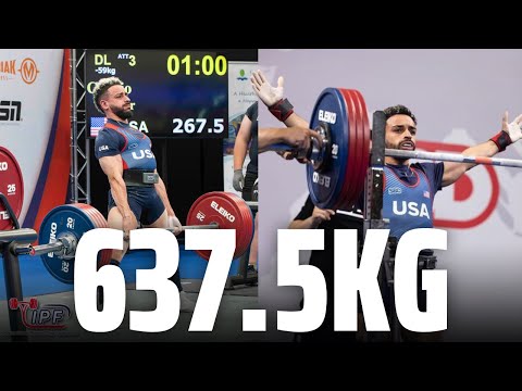 Wascar Carpio USA | 1st Place 59kg Class | 637.5kg Total | IPF Worlds 2024