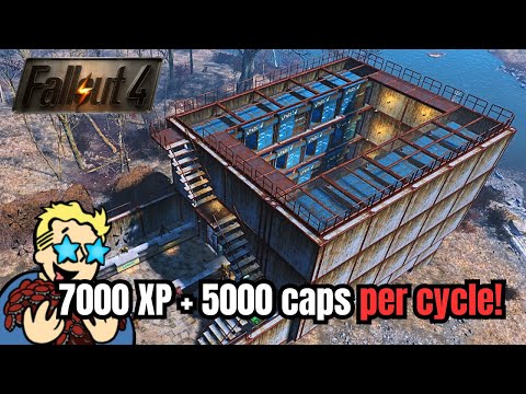 How To Build a Gunner Farm For 7k XP and 5k Caps PER CYCLE (NO MODS) - Fallout 4 Guide
