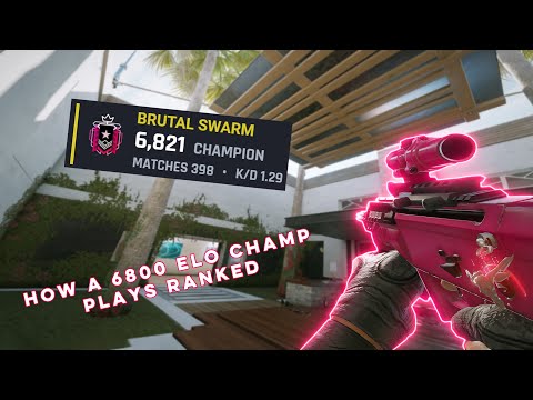 How a 6800 ELO CHAMP PLAYS RANKED Ranked Highlights - Rainbow Six Siege