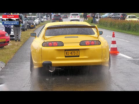 JDM Cars leaving Japfest 2022 - Chaser, Skyline GTR, Supra, Alto Works, RX7, Lancer Evo, Beat,...