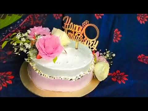 Anniversary cake//trending design//youtube videos//hd bakery
